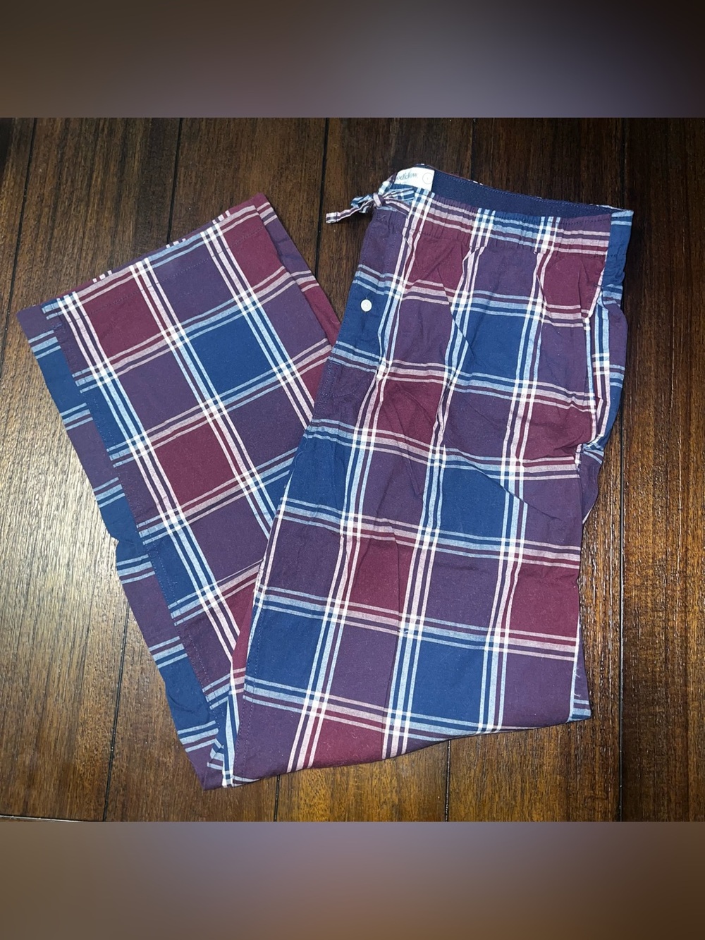 Goodfellow & Co Plaid Lounge Pants - Navy & Burgundy